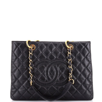 Chanel Grand Shopping Tote Quilted Caviar XL