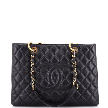 Chanel Grand Shopping Tote Quilted Caviar XL