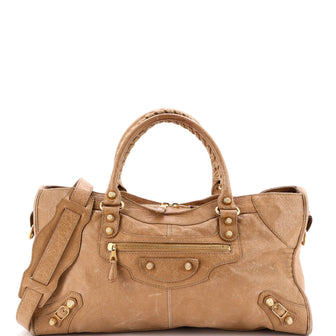 Balenciaga City Classic Studs Bag Leather Medium