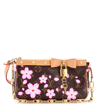 Louis Vuitton x Takashi Murakami Pochette Accessoires NM Limited Edition Cherry Blossom Monogram