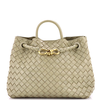 Bottega Veneta Andiamo Top Handle Bag Intrecciato Nappa Medium
