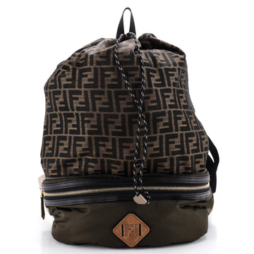 Fendi Convertible Belt Bag Backpack Zucca Canvas and Nylon