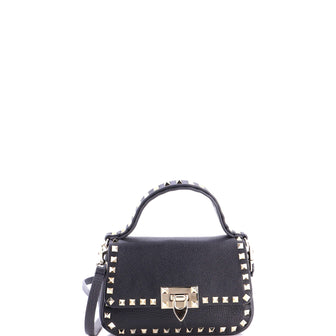 Valentino Garavani Rockstud Top Handle Convertible Belt Bag Leather Small