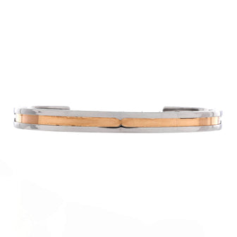 Bvlgari B.Zero1 Cuff Bracelet Stainless Steel and 18K Rose Gold