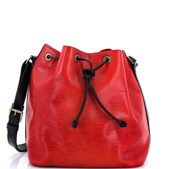Louis Vuitton Bicolor Petit Noe Handbag Epi Leather