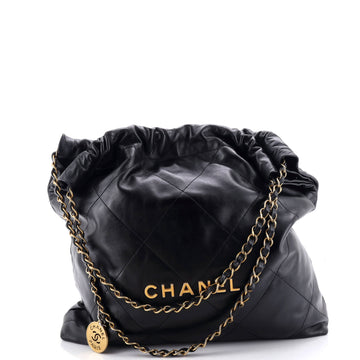 Chanel 22 Chain Hobo Quilted Calfskin Medium