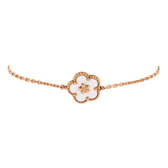 Van Cleef & Arpels Lucky Spring Plum Blossom Bracelet 18K Rose Gold and Mother of Pearl