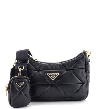 Prada System Re-Edition Shoulder Bag Quilted Nappa Leather Small