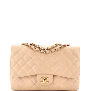 Chanel Classic Single Flap Bag Quilted Caviar Jumbo