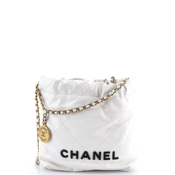 Chanel 22 Chain Hobo Quilted Calfskin Mini