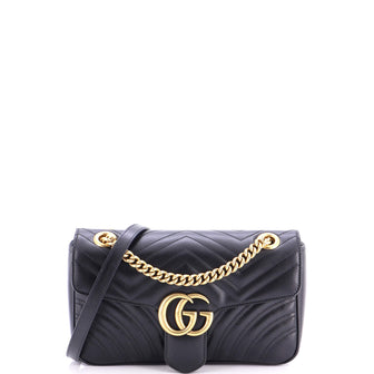 Gucci GG Marmont Flap Bag Matelasse Leather Small