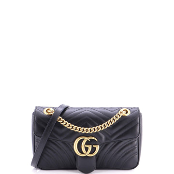 Gucci GG Marmont Flap Bag Matelasse Leather Small