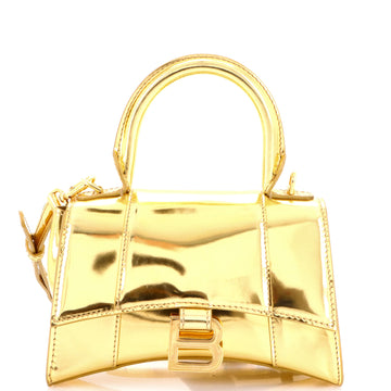 Balenciaga Hourglass Top Handle Bag Leather XS