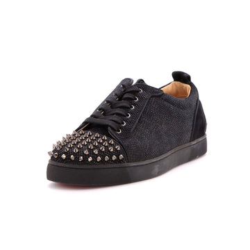 Christian Louboutin Men's Louis Junior Spikes Sneakers Suede