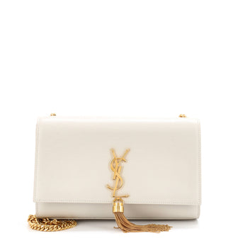 Saint Laurent Classic Monogram Tassel Crossbody Bag Leather Medium