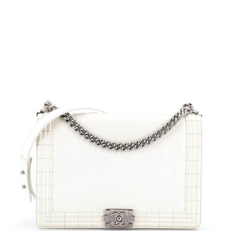 Chanel Reverso Boy Flap Bag Glazed Calfskin Large