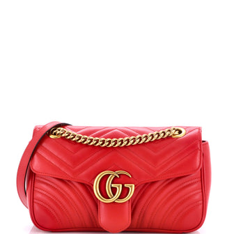 Gucci GG Marmont Flap Bag Matelasse Leather Small