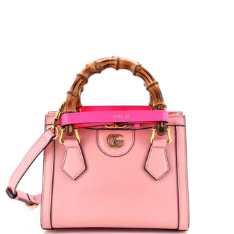 Gucci Diana NM Bamboo Handle Tote Leather Mini