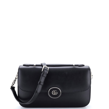 Gucci Petite GG Flap Shoulder Bag Leather Small