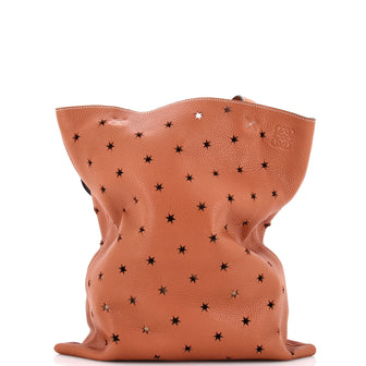 Loewe Stars Vertical Tote Laser Cut Leather