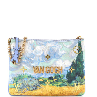 Louis Vuitton Pochette Clutch Limited Edition Jeff Koons Van Gogh Print Canvas