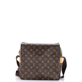 Louis Vuitton Naviglio Handbag Monogram Canvas