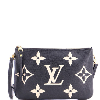 Louis Vuitton Double Zip Pochette Bicolor Monogram Empreinte Giant