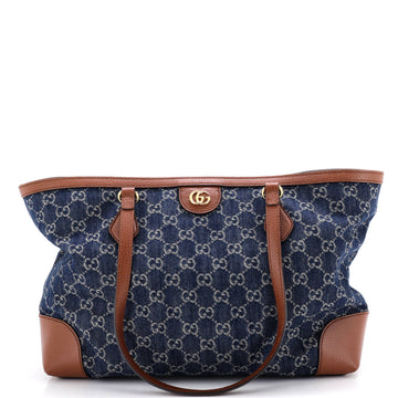 Gucci Ophidia Shopping Tote GG Denim Medium