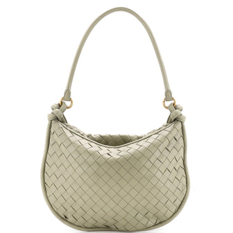 Bottega Veneta Gemelli Shoulder Bag Intrecciato Leather Medium