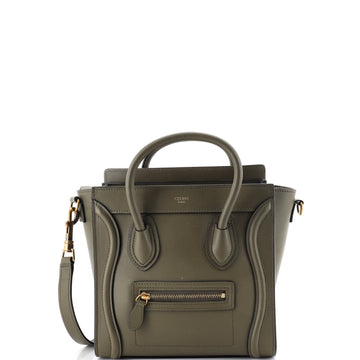 Celine Luggage Bag Smooth Leather Nano