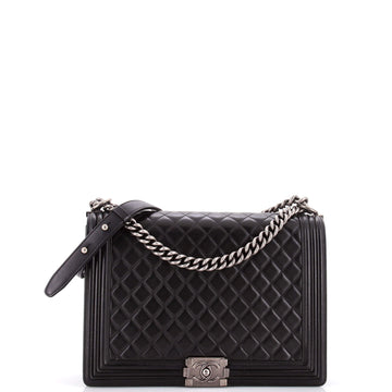 Chanel Boy Flap Bag Quilted Lambskin Large