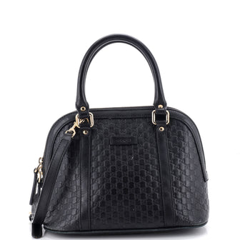 Gucci Convertible Dome Satchel Microguccissima Leather Mini