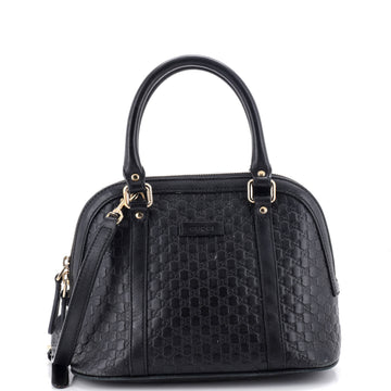 Gucci Convertible Dome Satchel Microguccissima Leather Mini