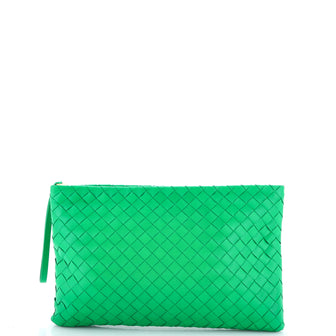 Bottega Veneta Zip Portfolio Pouch Intrecciato Nappa