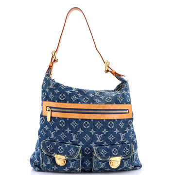Louis Vuitton Baggy Handbag Denim GM