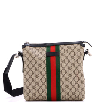 Gucci Web Messenger Bag GG Coated Canvas Medium