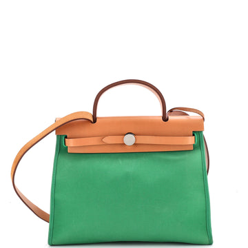 Hermes Herbag Zip Leather and Toile 31