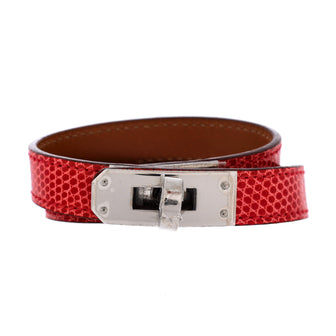 Hermes Kelly Double Tour Bracelet Lizard