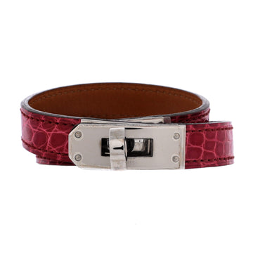 Hermes Kelly Double Tour Bracelet Shiny Alligator