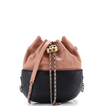 Chanel Gabrielle Drawstring Bag Quilted Calfskin Small