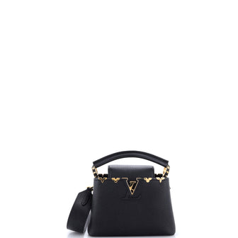 Louis Vuitton Capucines Bag Leather with Embellished Detail Mini