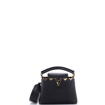 Louis Vuitton Capucines Bag Leather with Embellished Detail Mini