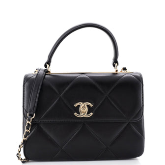Chanel Trendy CC Top Handle Bag Quilted Lambskin Small