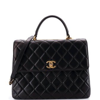 Chanel Trendy CC Top Handle Bag Quilted Lambskin Large