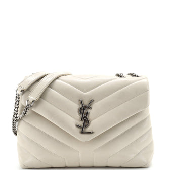 Saint Laurent Loulou Shoulder Bag Matelasse Chevron Leather Small