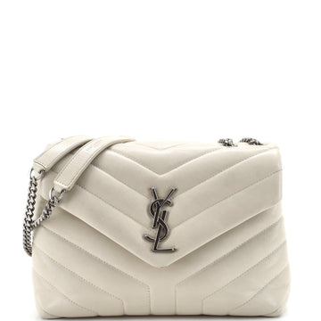 Saint Laurent Loulou Shoulder Bag Matelasse Chevron Leather Small