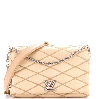 Louis Vuitton GO-14 Handbag Malletage Leather MM