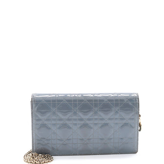 Christian Dior Lady Dior Chain Pouch Cannage Quilt Patent