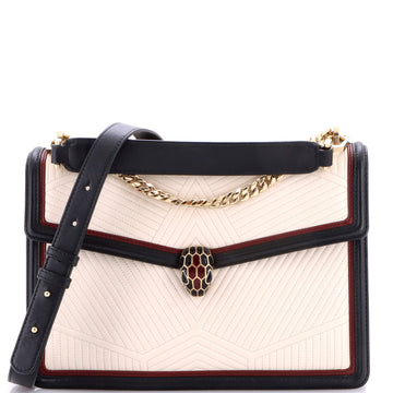 Bvlgari Serpenti Forever Shoulder Bag Quilted Leather Medium