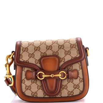 Gucci Lady Web Shoulder Bag GG Canvas Small